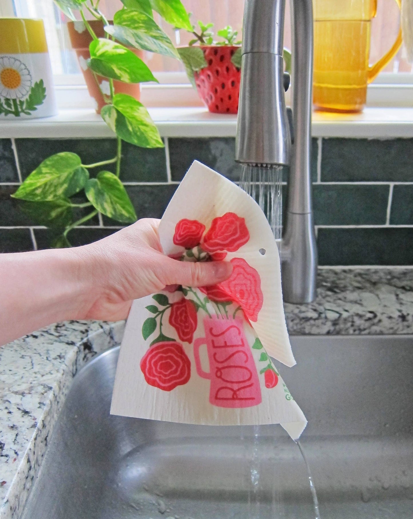 Rose Sponge Cloth
