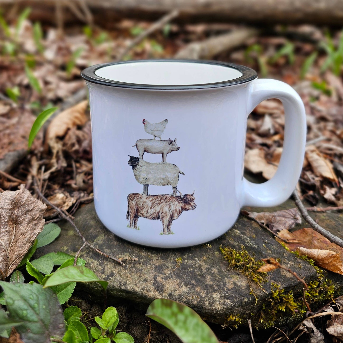 Farm Animal Stack Coffee Mug