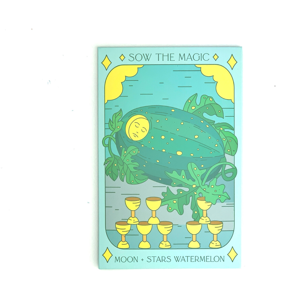 Moon and Stars Watermelon Tarot Garden