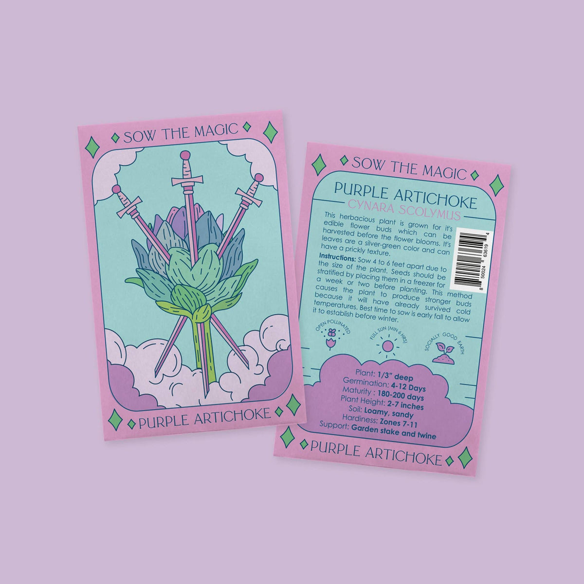 Purple Artichoke Tarot Garden