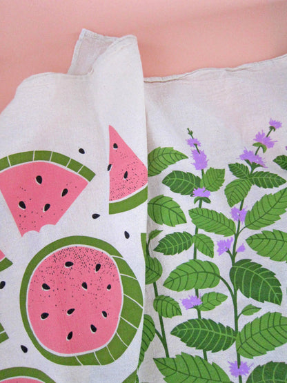 Mint & Melon Tea Towel Set