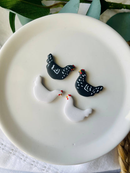 Chicken Stud Earrings