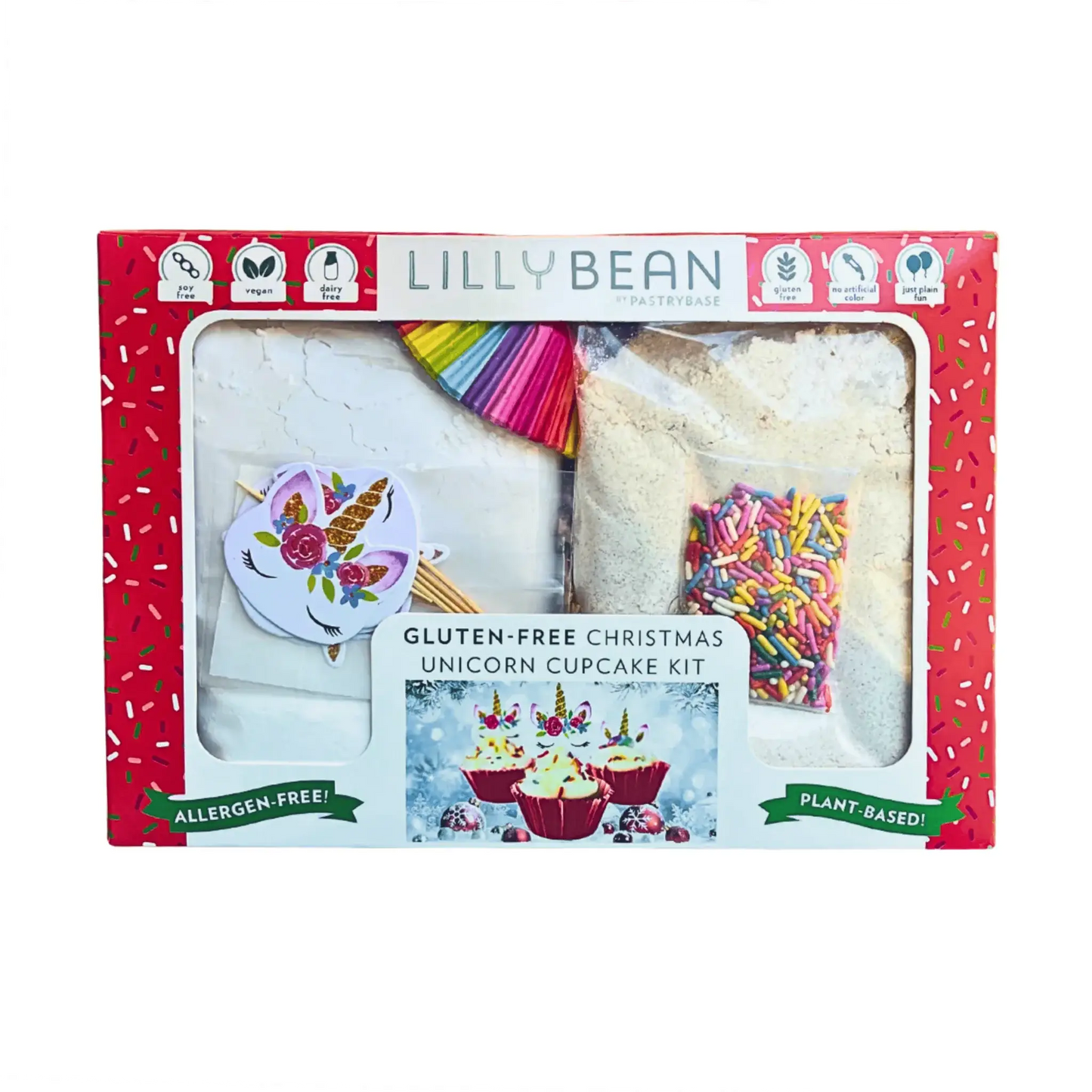 Christmas Unicorn Cupcake Kit (Vegan & GF)