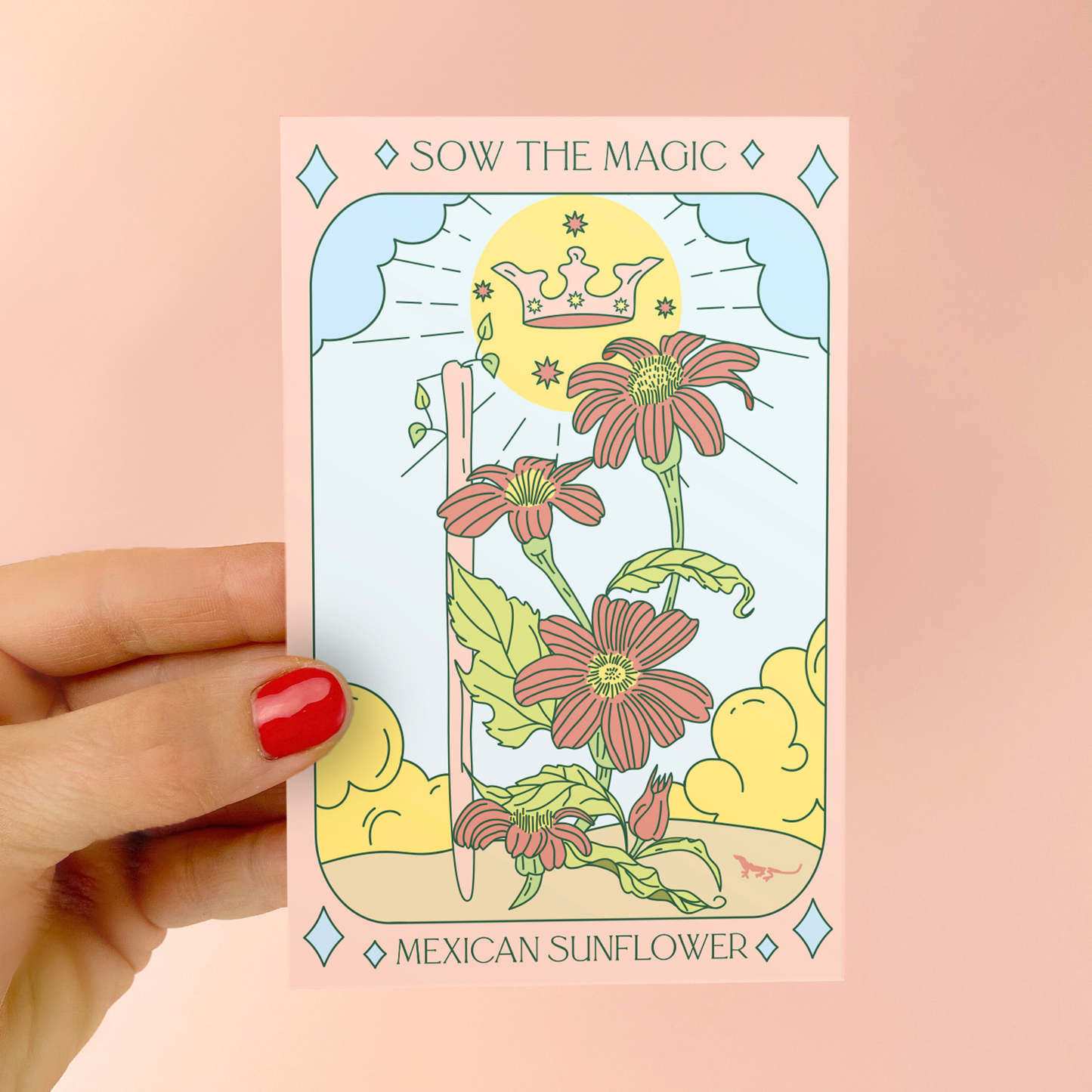 Mexican Sunflower Tarot Garden