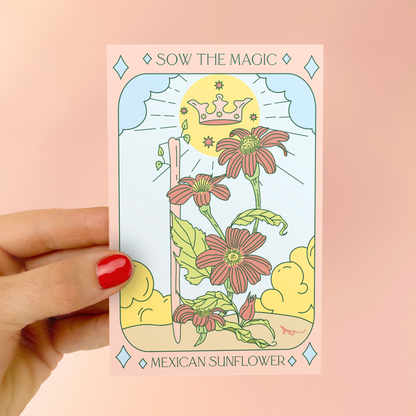 Mexican Sunflower Tarot Garden