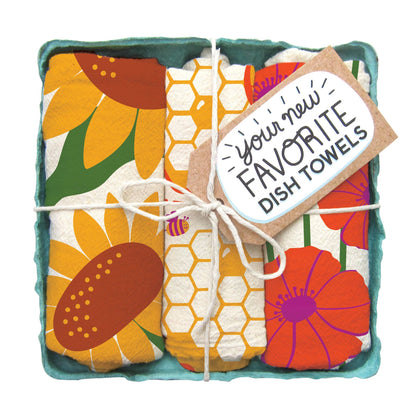 Pollinator Garden Tea Towel