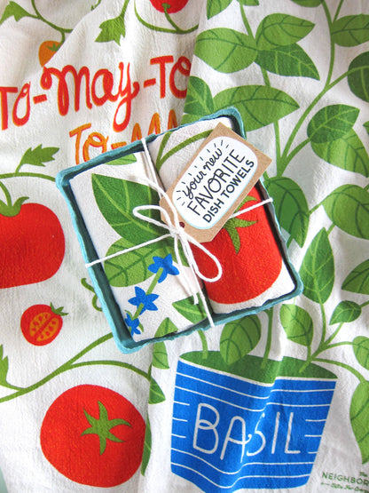 Tomato Basil Tea Towel Set