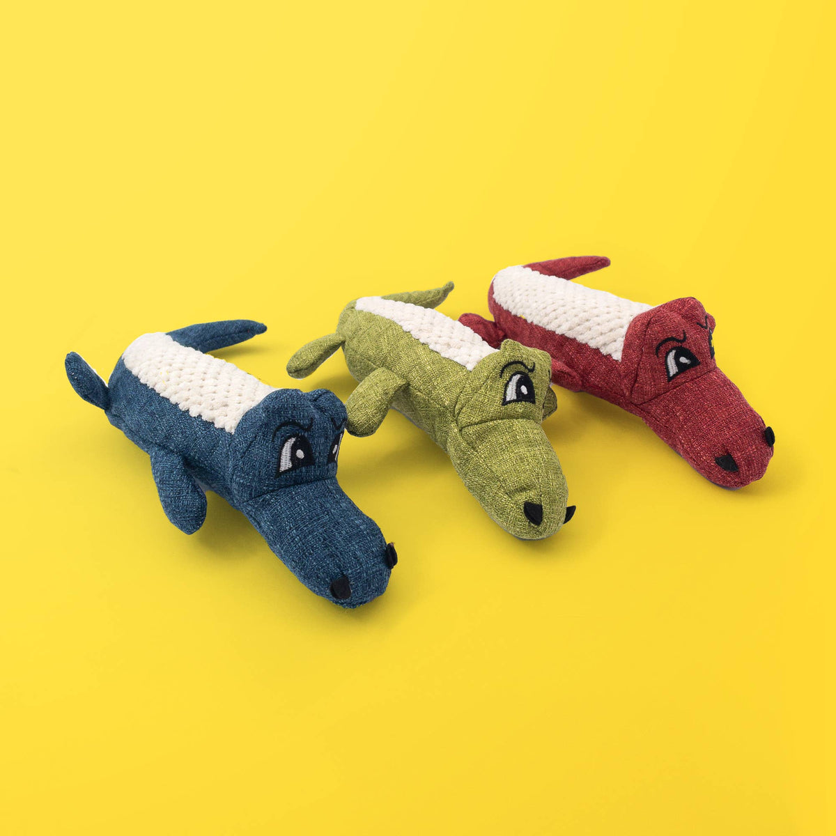 Alligator Plush Dog Toy
