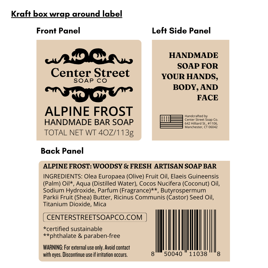 Alpine Frost Handmade Bar Soap