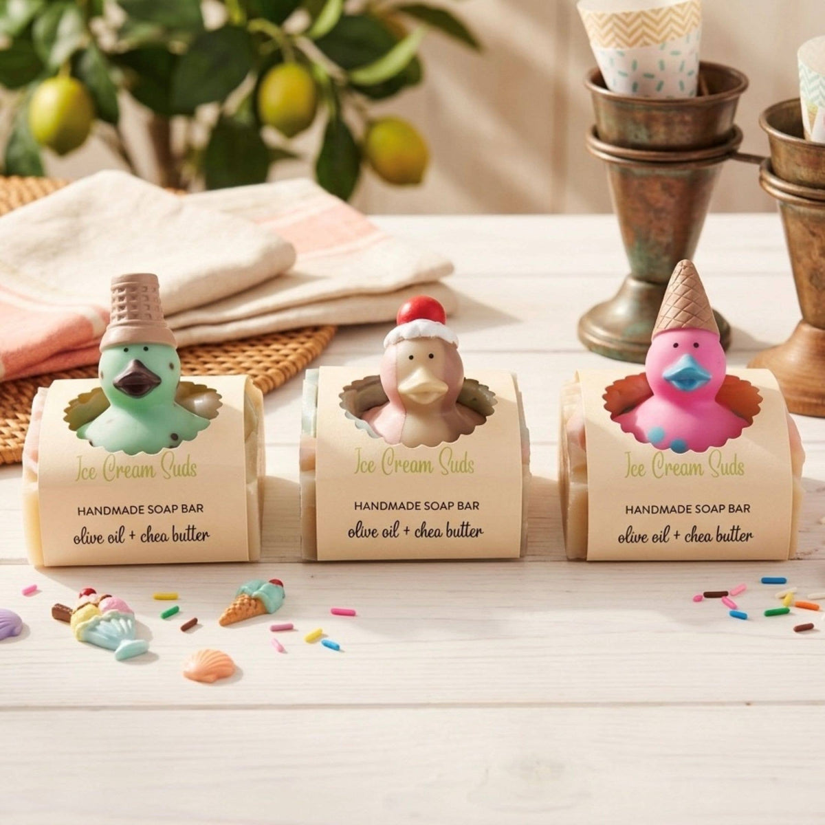Ice Cream Suds Handmade Novelty Soap Bar