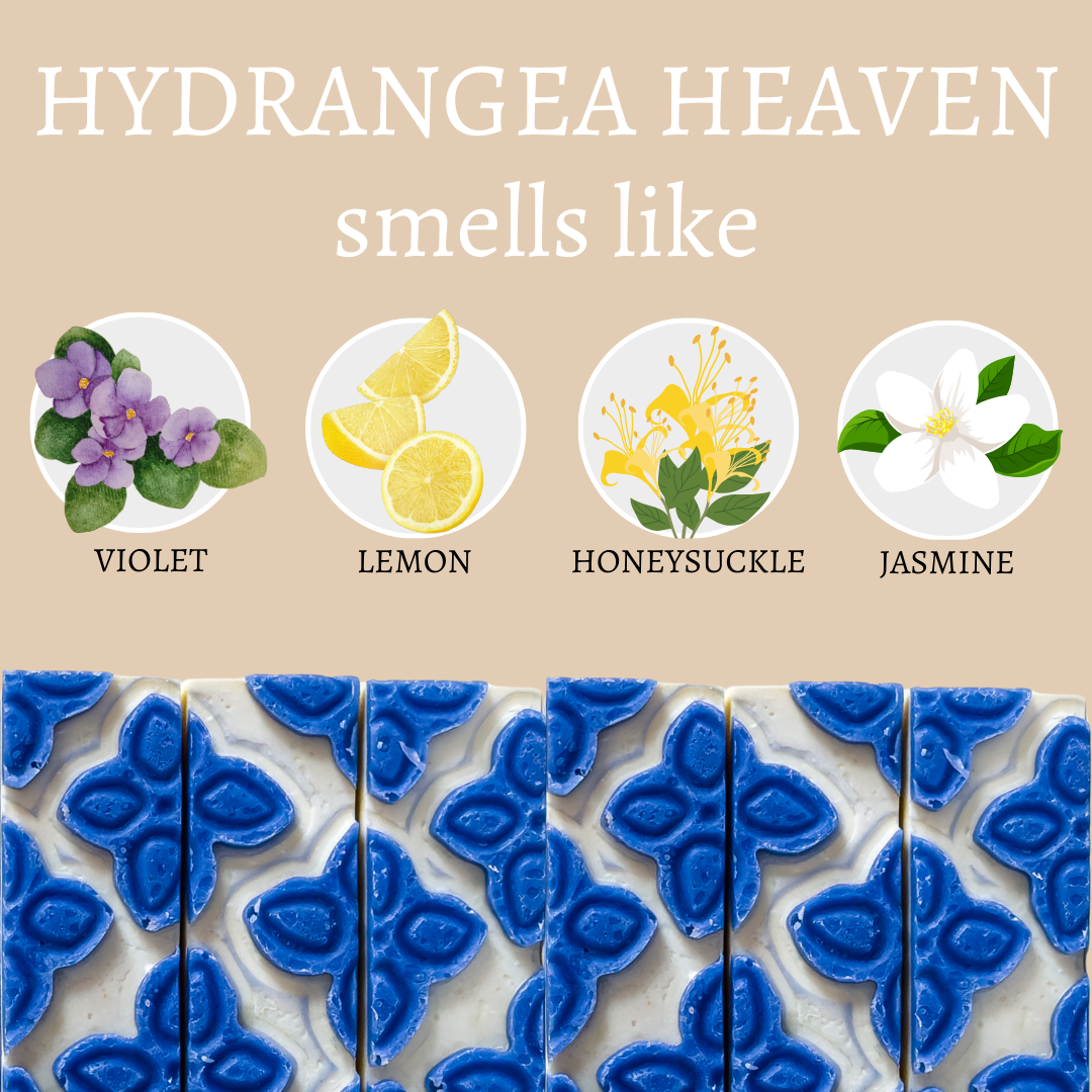 Hydrangea Heaven Summer Handmade Soap Bar