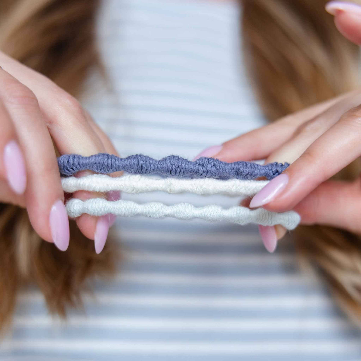 Damage Free Pearl Hair Ties - Organic, Creaseless, Fairtrade