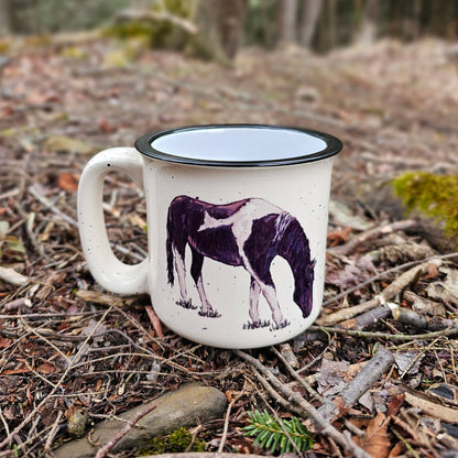 Black and White Horse Mug
