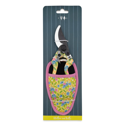 Willow and Belle Strawberries Secateurs With Pouch