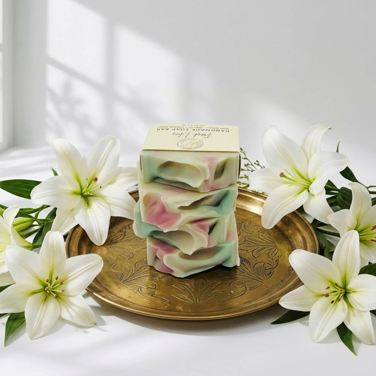 Fresh Lilies Handmade Soap Bar