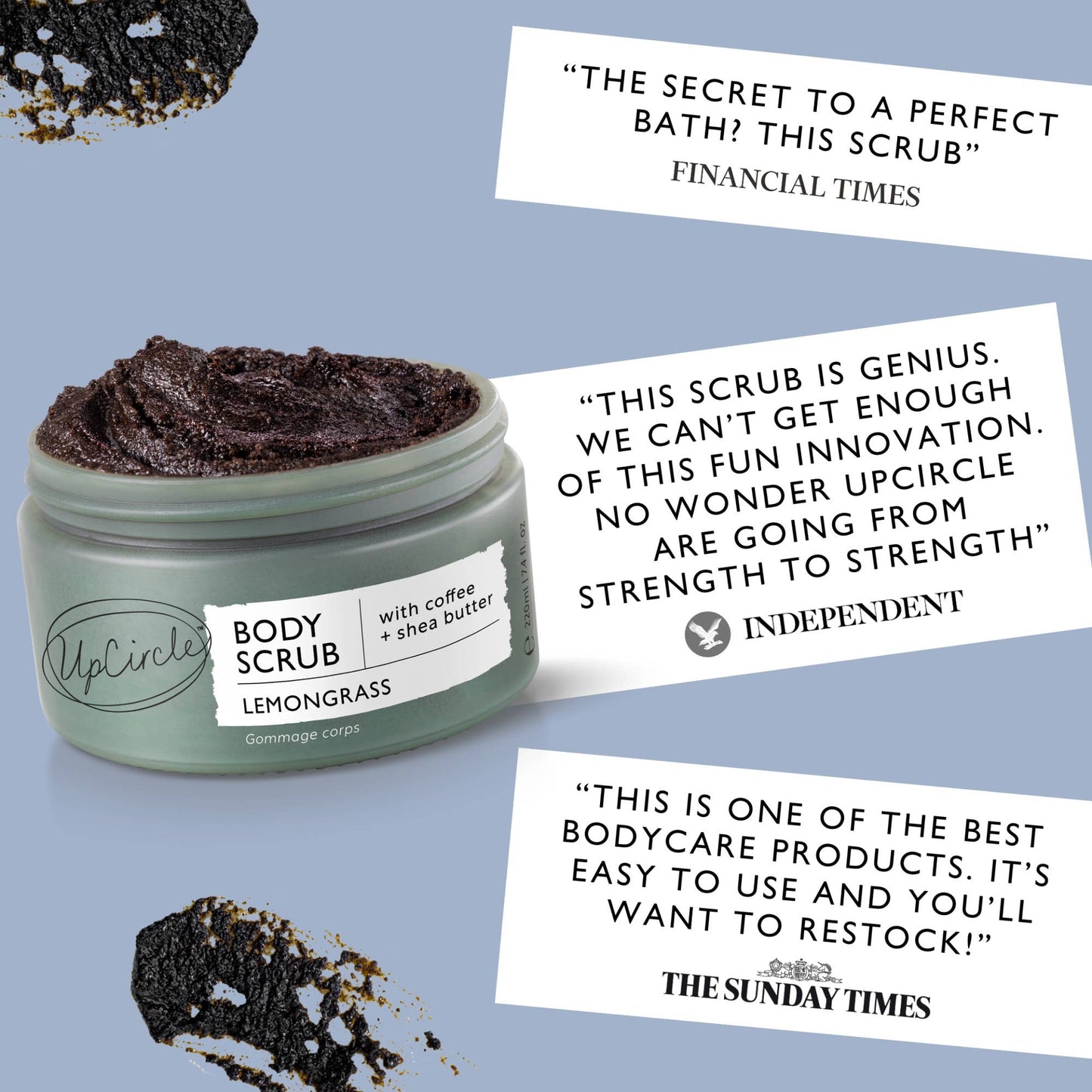 Eco Friendly Lemongrass Body Scrub