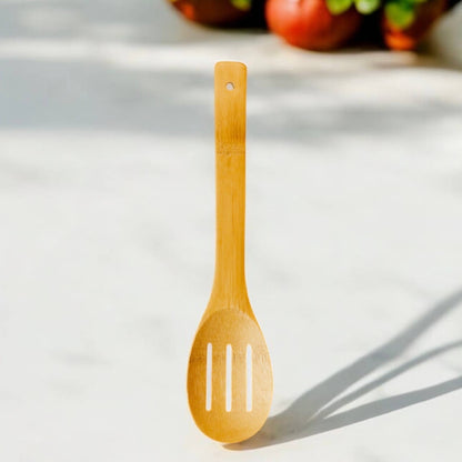Bamboo Kitchen Utensil, Slotted Spoon