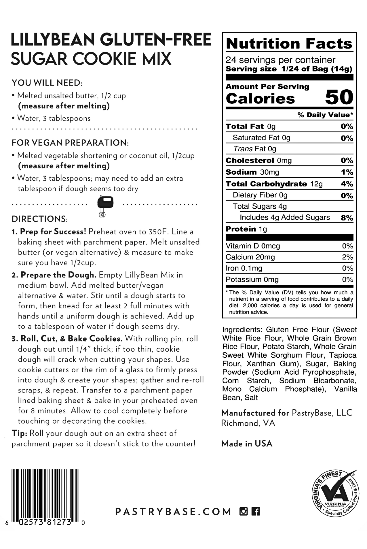 Sugar Cookie Mix (Vegan & GF)