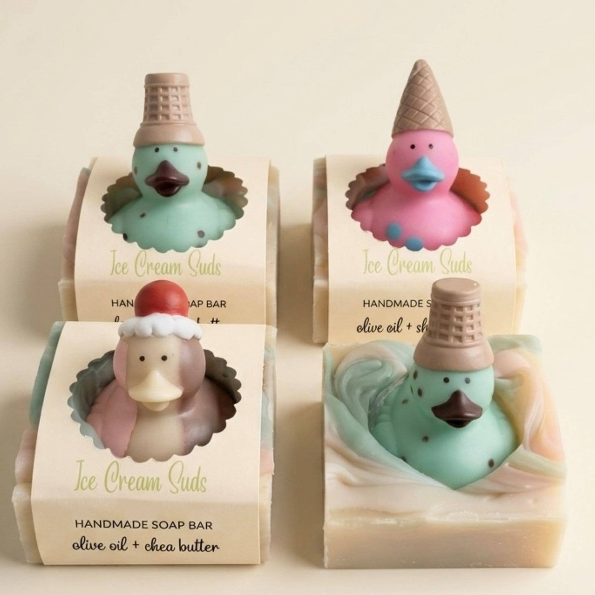 Ice Cream Suds Handmade Novelty Soap Bar