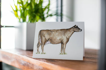 Jersey Cow Greeting Card
