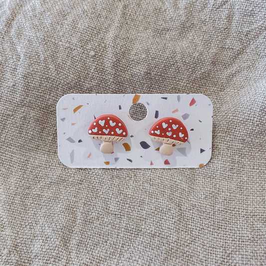 Mini Mushy Mushroom Stud Earrings