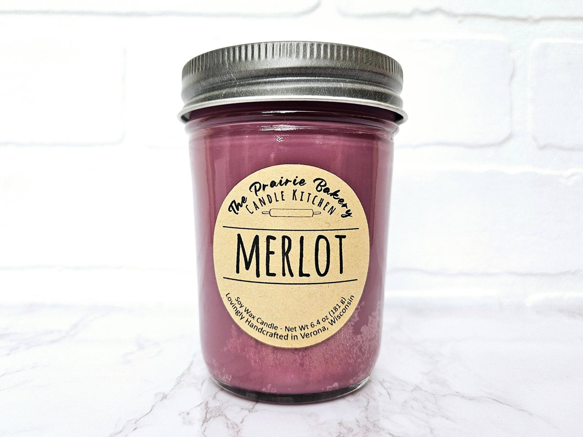 Merlot Scented Soy Wax Candle