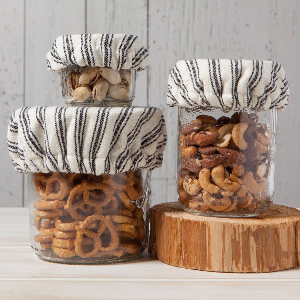 Ticking Stripe Mini Bowl Cover Set
