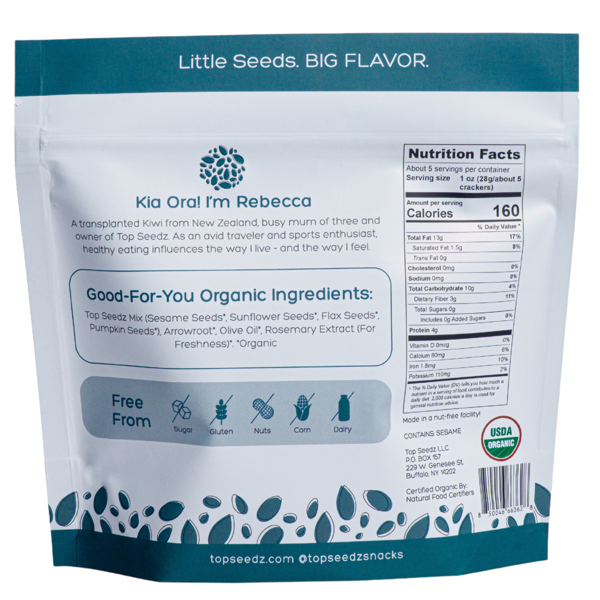 NEW: Salt-Free Crackers- 5oz - 12 Per Case