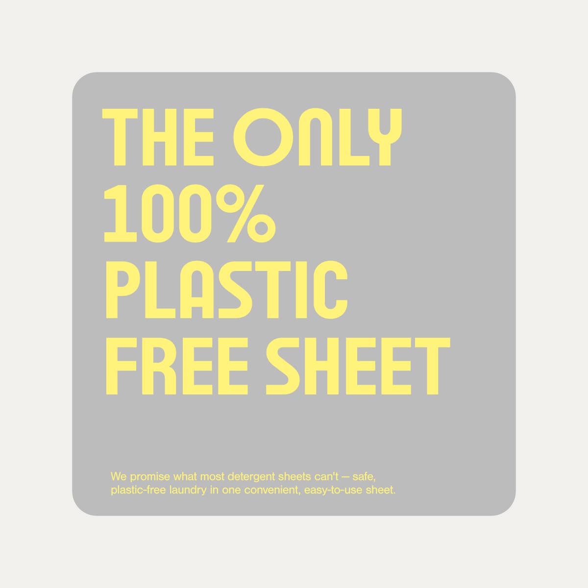 100% Plastic Free Laundry Detergent Sheets