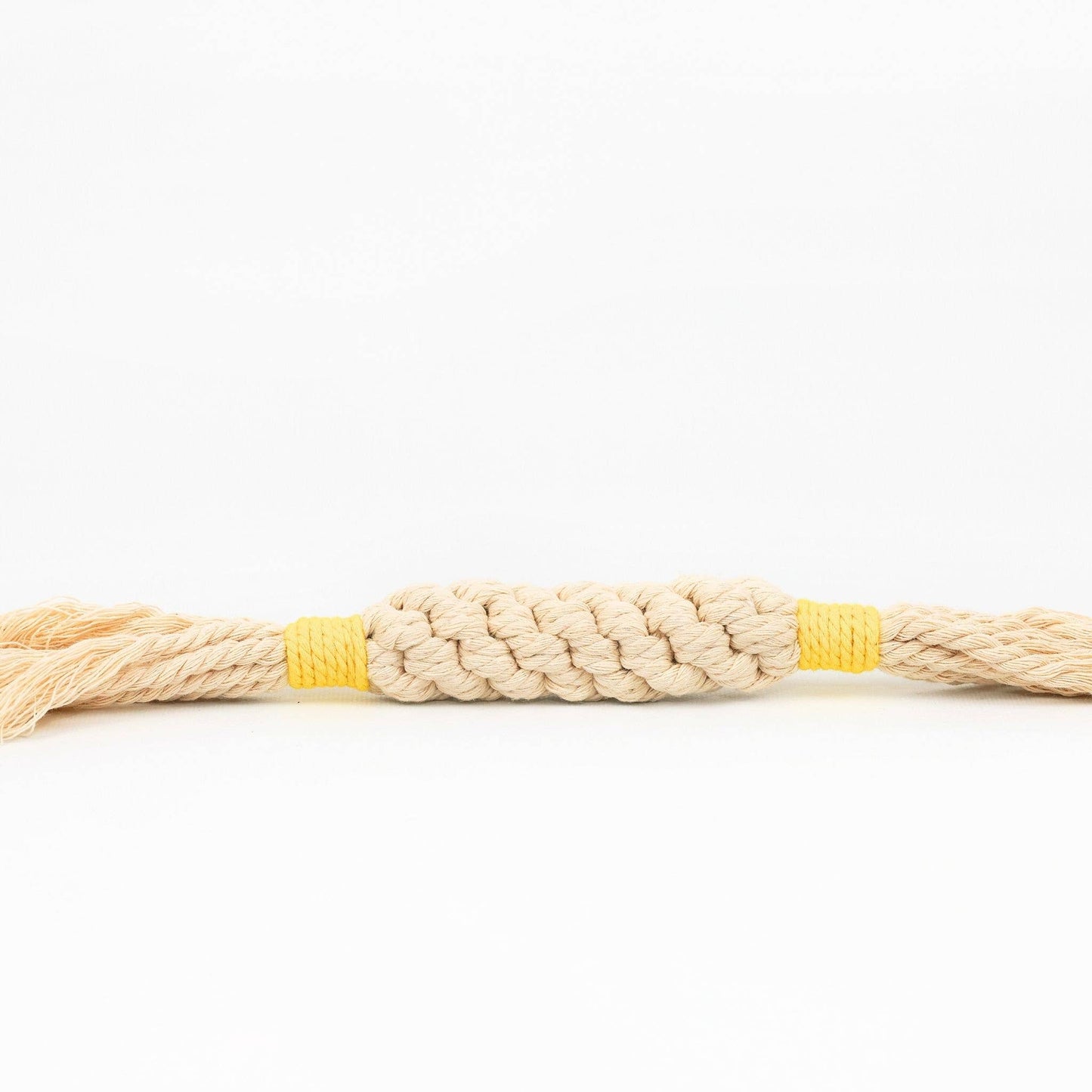 Sustainable Macrame Candy Dog Rope Toy