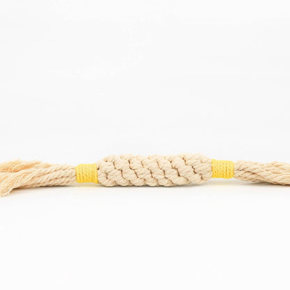 Sustainable Macrame Candy Dog Rope Toy