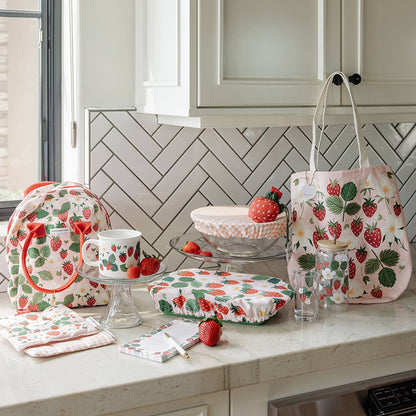 Strawberry Patch Canvas Tote Bag