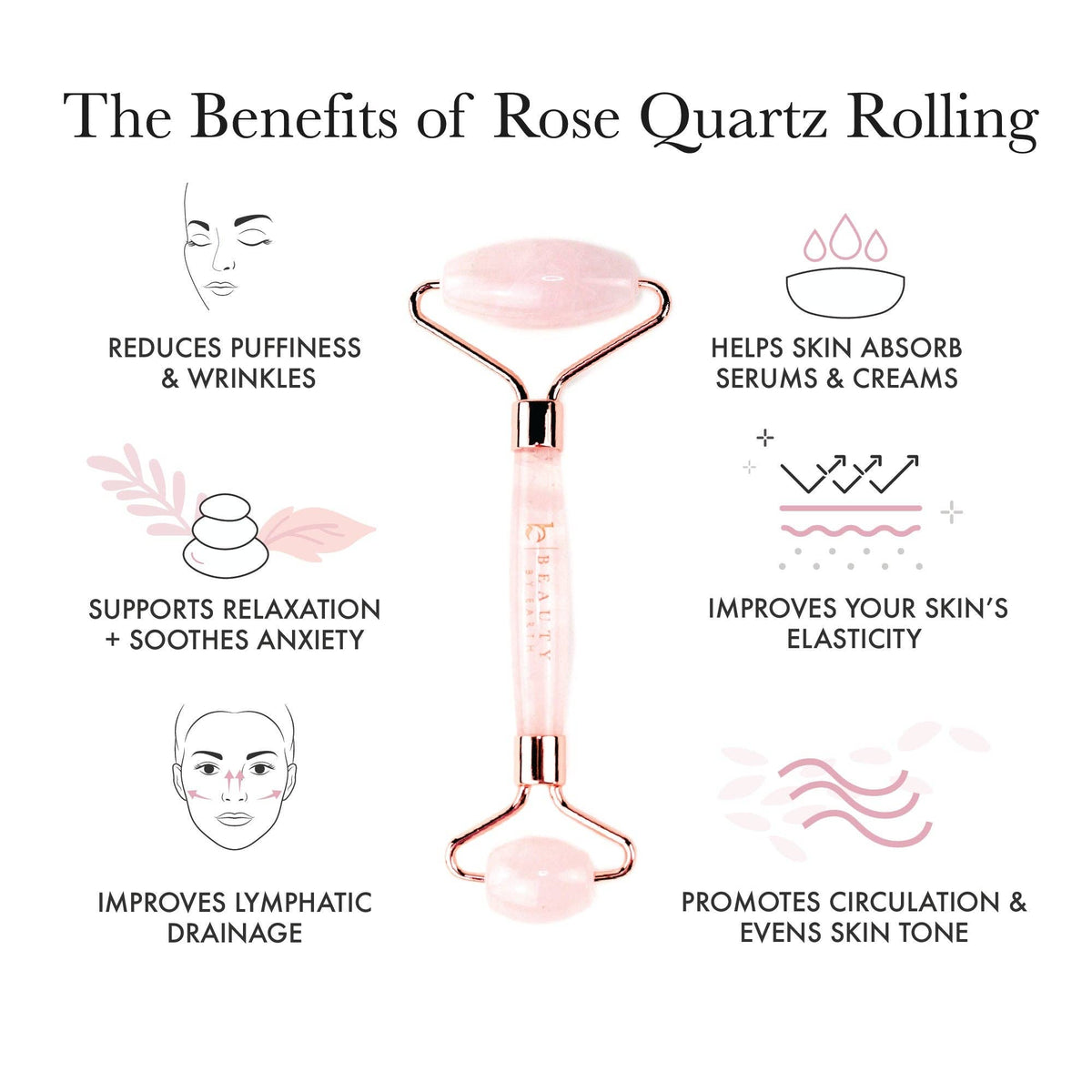 Rose Quartz Face Roller