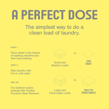 Laundry Detergent Sheets Plastic Free - Fragrance Free