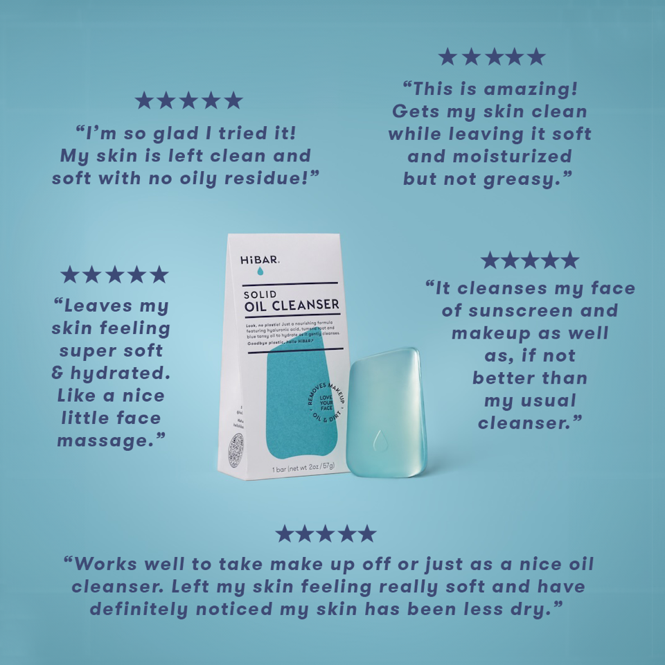 HiBAR Solid Oil Cleanser & Makeup Remover