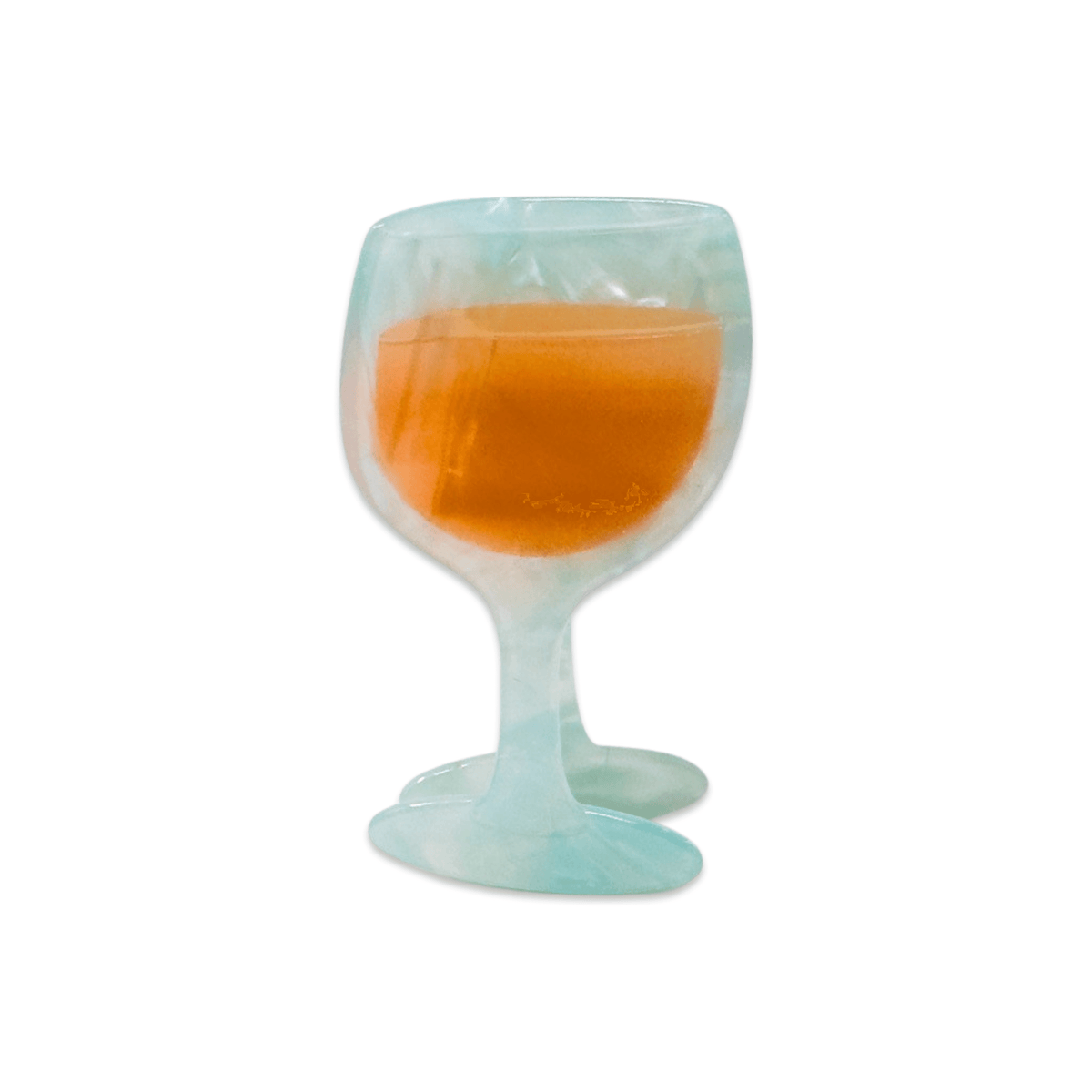 Rose Wine Glass Hair Claw Clip