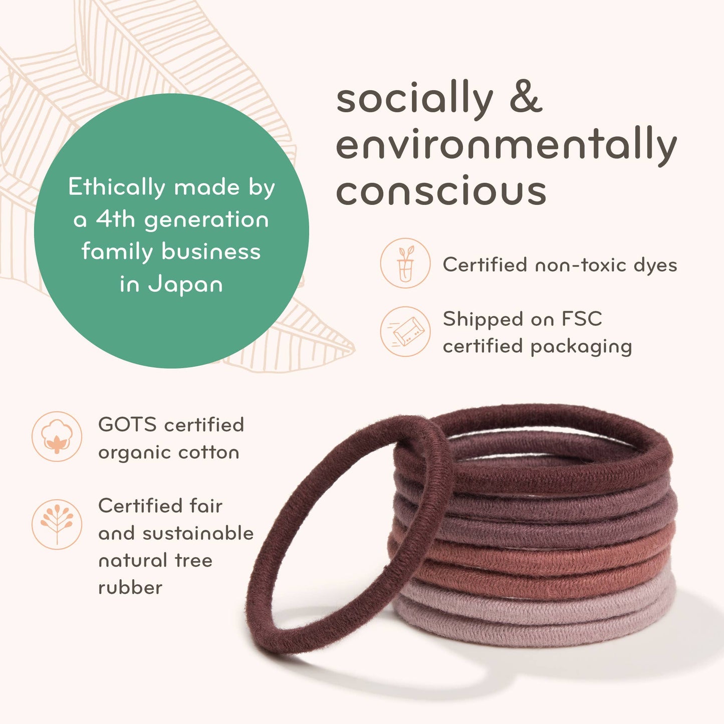 Plastic-free Hair Ties