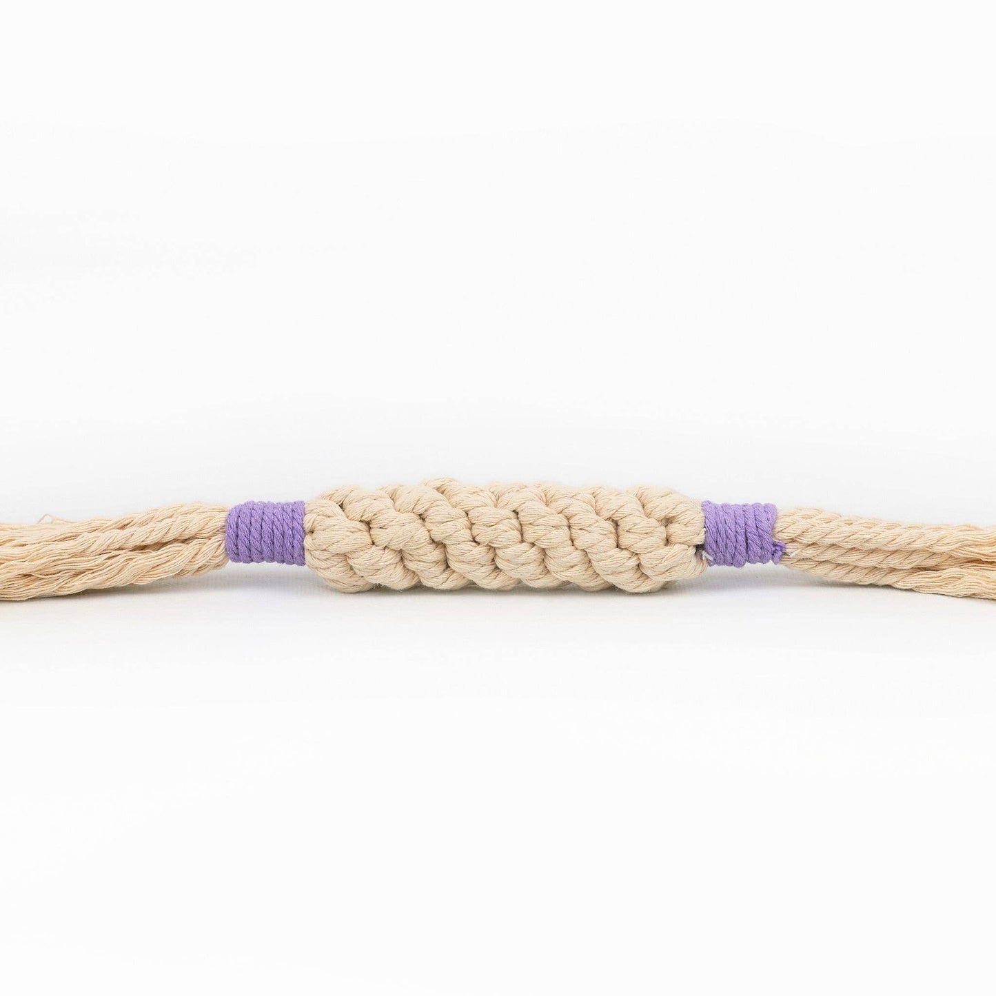 Sustainable Macrame Candy Dog Rope Toy