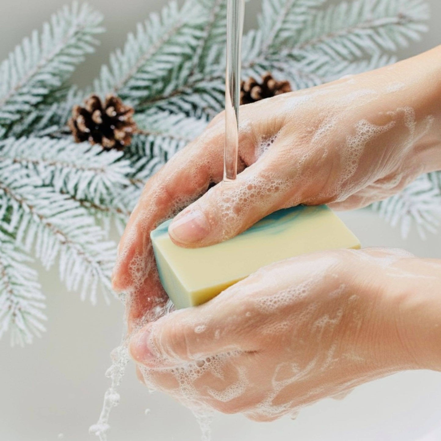 Frosted Summit Handmade Soap Bar Fresh Pine Scent