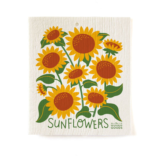 Sunflowers Sponge Cloth