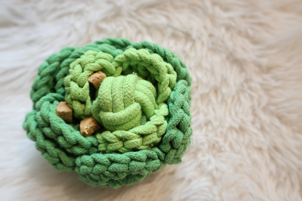 Sustainable Fruit and Vegetable Rope Dog Toys