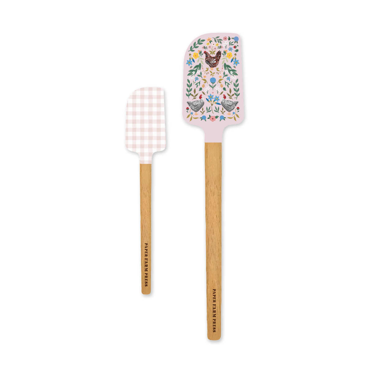 Chicken & Flowers Spatula Set