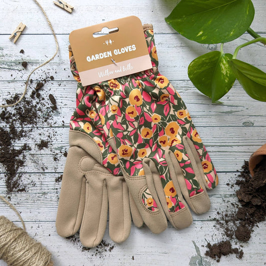 Willow & Belle Floral Gardening Gloves