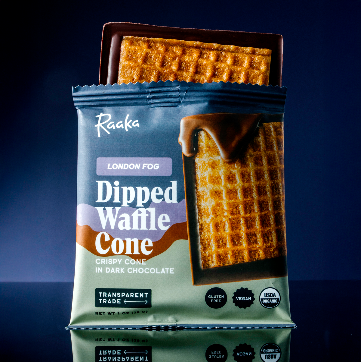 London Fog Dipped Waffle Cone Chocolate Bar