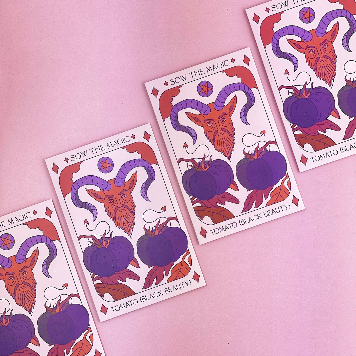 Black Beauty Tomato Tarot Garden