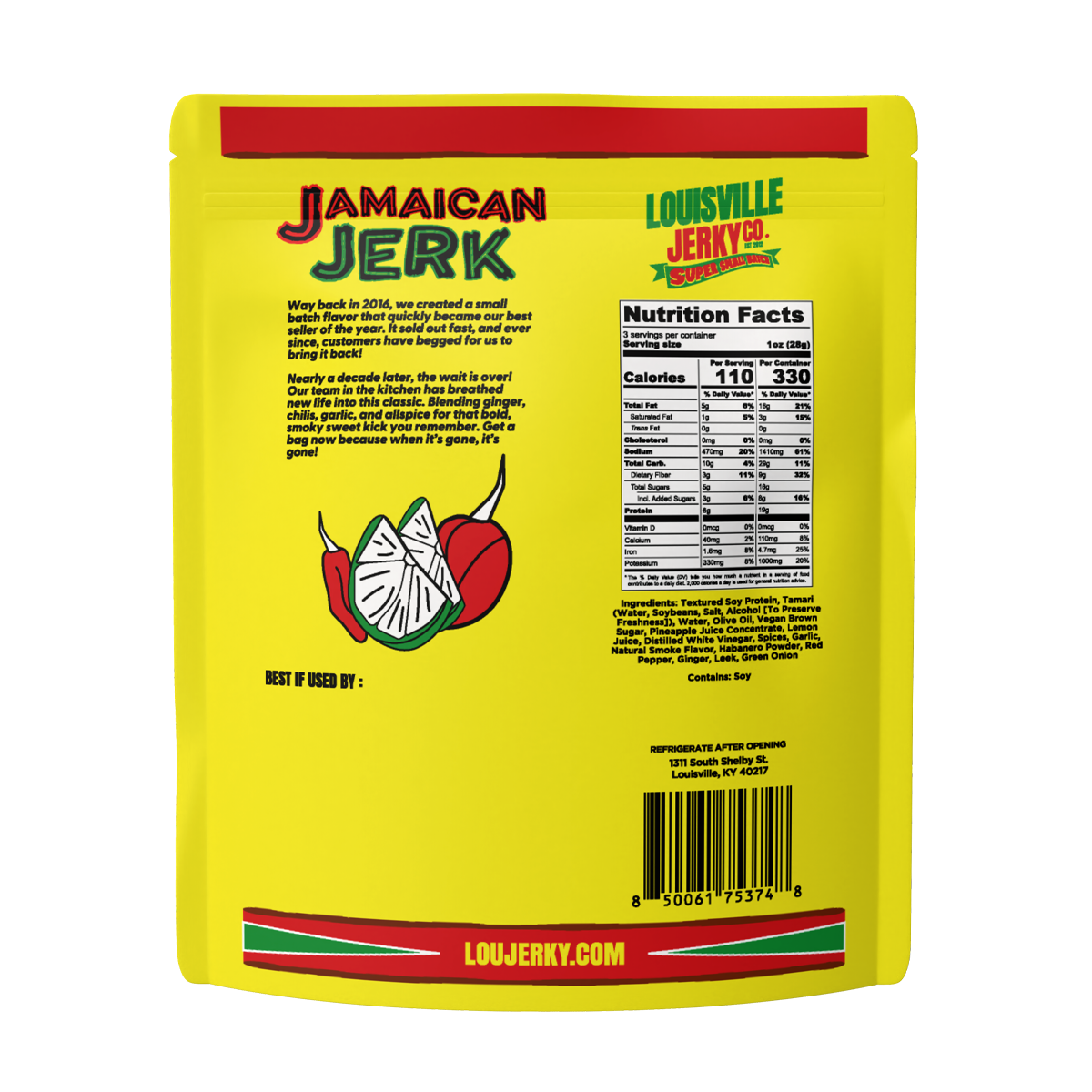 Small Batch Jamaican Jerk Plant Based Jerky