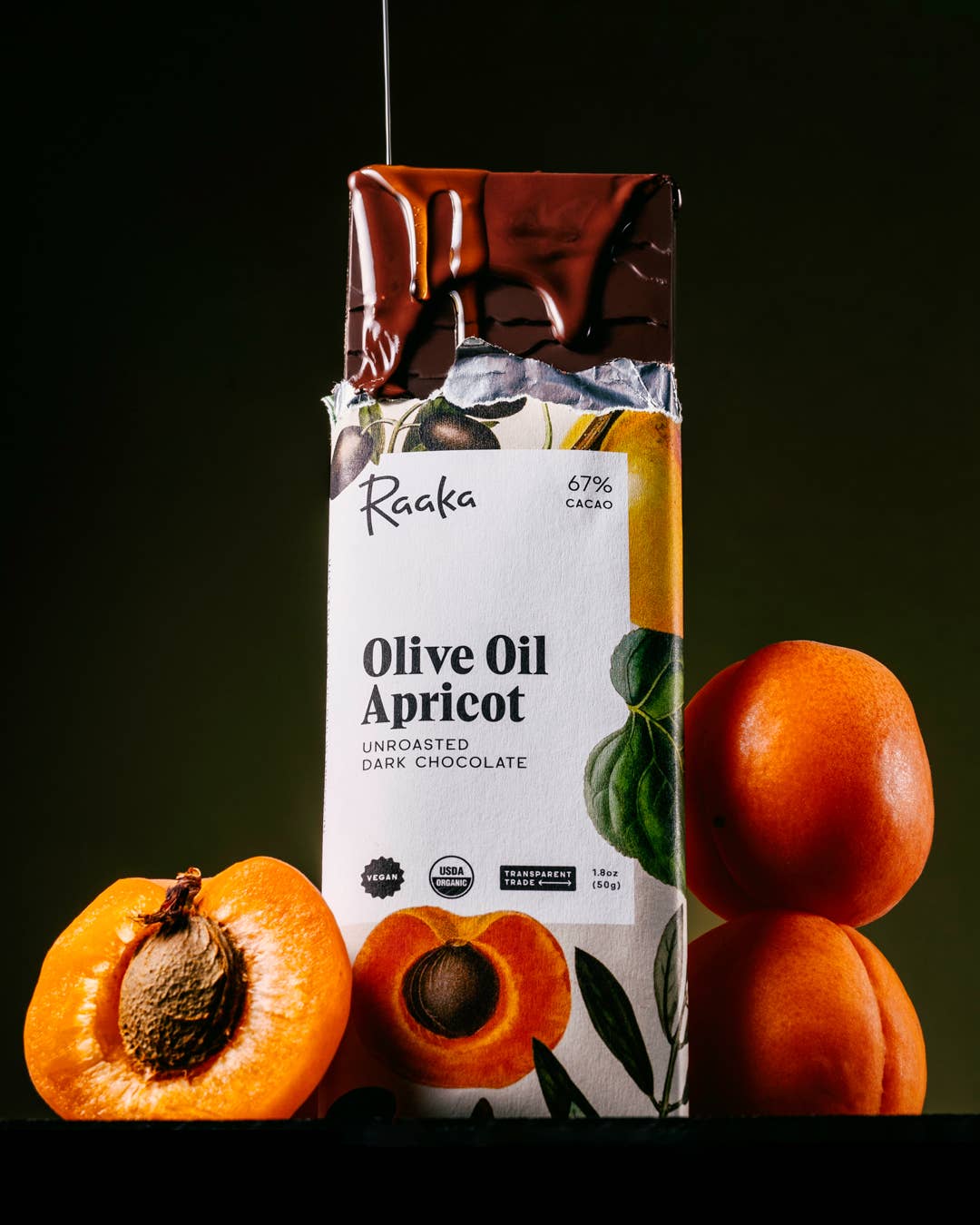 Olive Oil Apricot Chocolate Bar