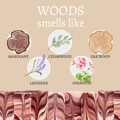 Woods Vegan Handmade Bar Soap For Men