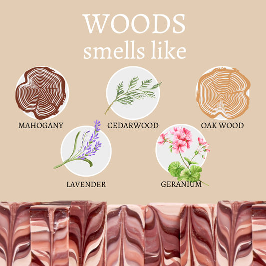 Woods Vegan Handmade Bar Soap For Men