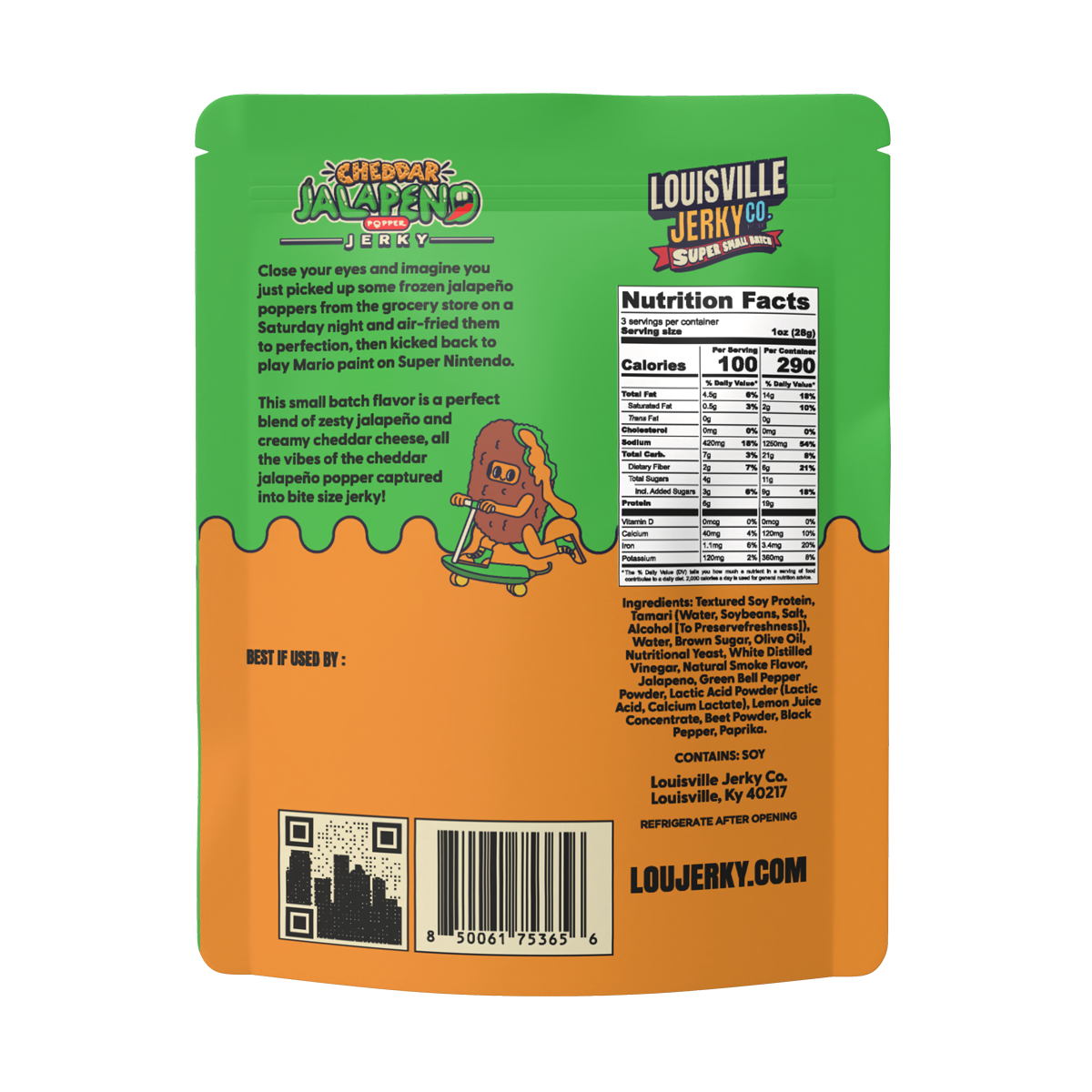 Cheddar Jalapeño Popper Plant Based Jerky